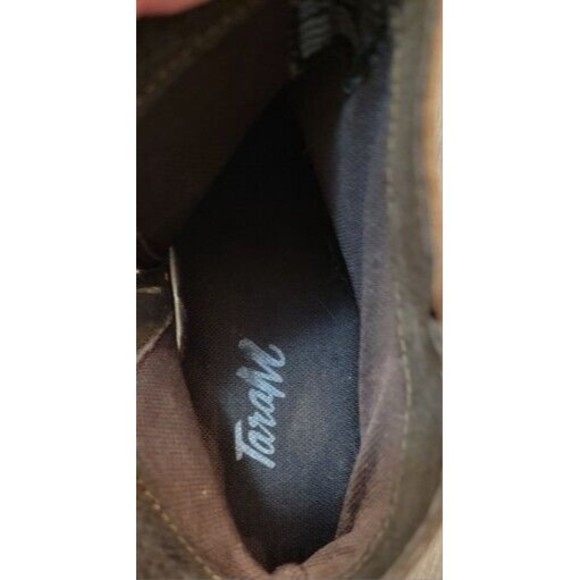 Tara M Quiana Brown Leather Ankle Boots Size 38 (8) Zipper - Picture 8 of 11